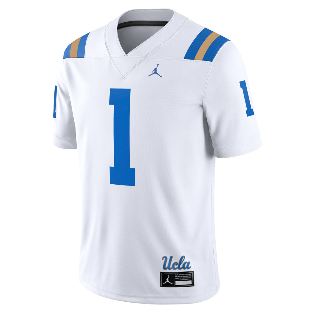 #1 White UCLA Bruins Game Jersey