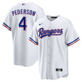 Texas Rangers Joc Pederson White Home Replica Baseball Jersey