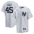 New York Yankees Gerrit Cole White Home Replica Player Name Baseball Jersey