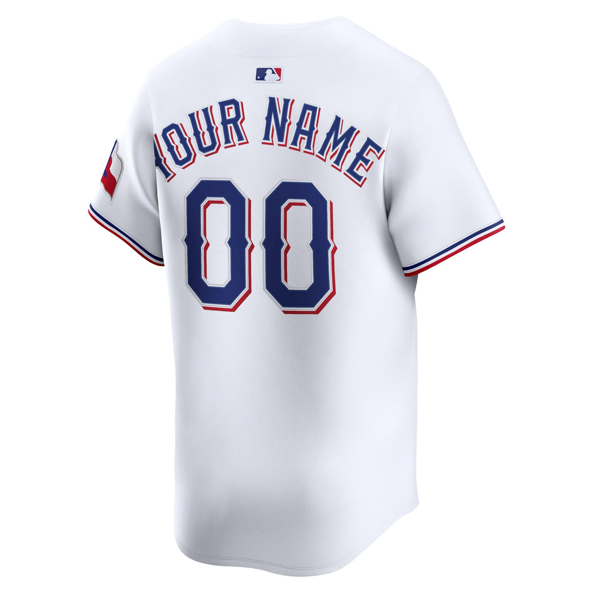 Texas Rangers White Home Limited Custom Baseball Jersey