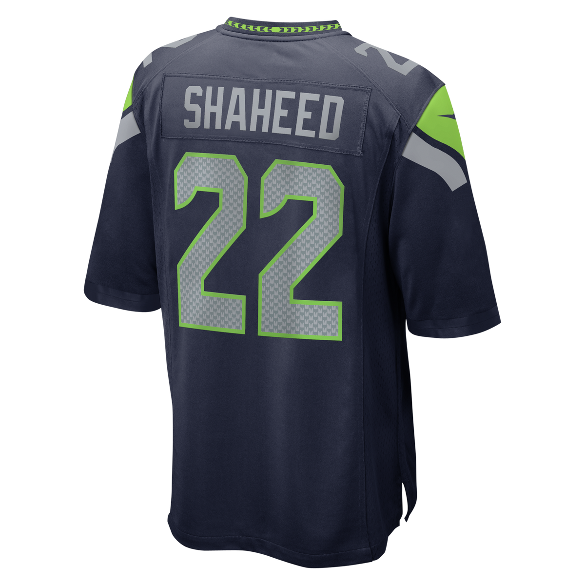 Seattle Seahawks Rashid Shaheed College Navy Team Game Football Jersey