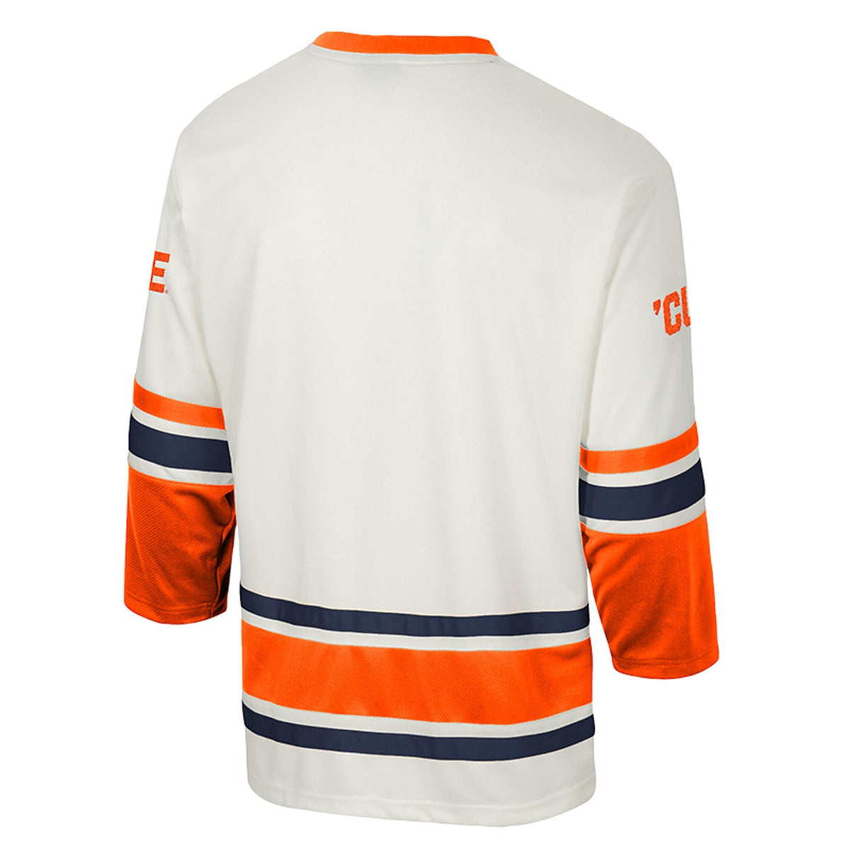Cream Syracuse Orange Puck Proud Fashion Hockey Jersey