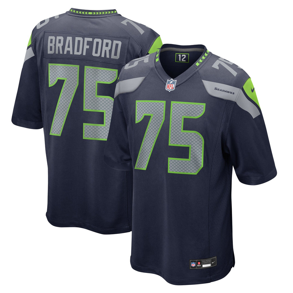 Seattle Seahawks Anthony Bradford College Navy Game Football Jersey