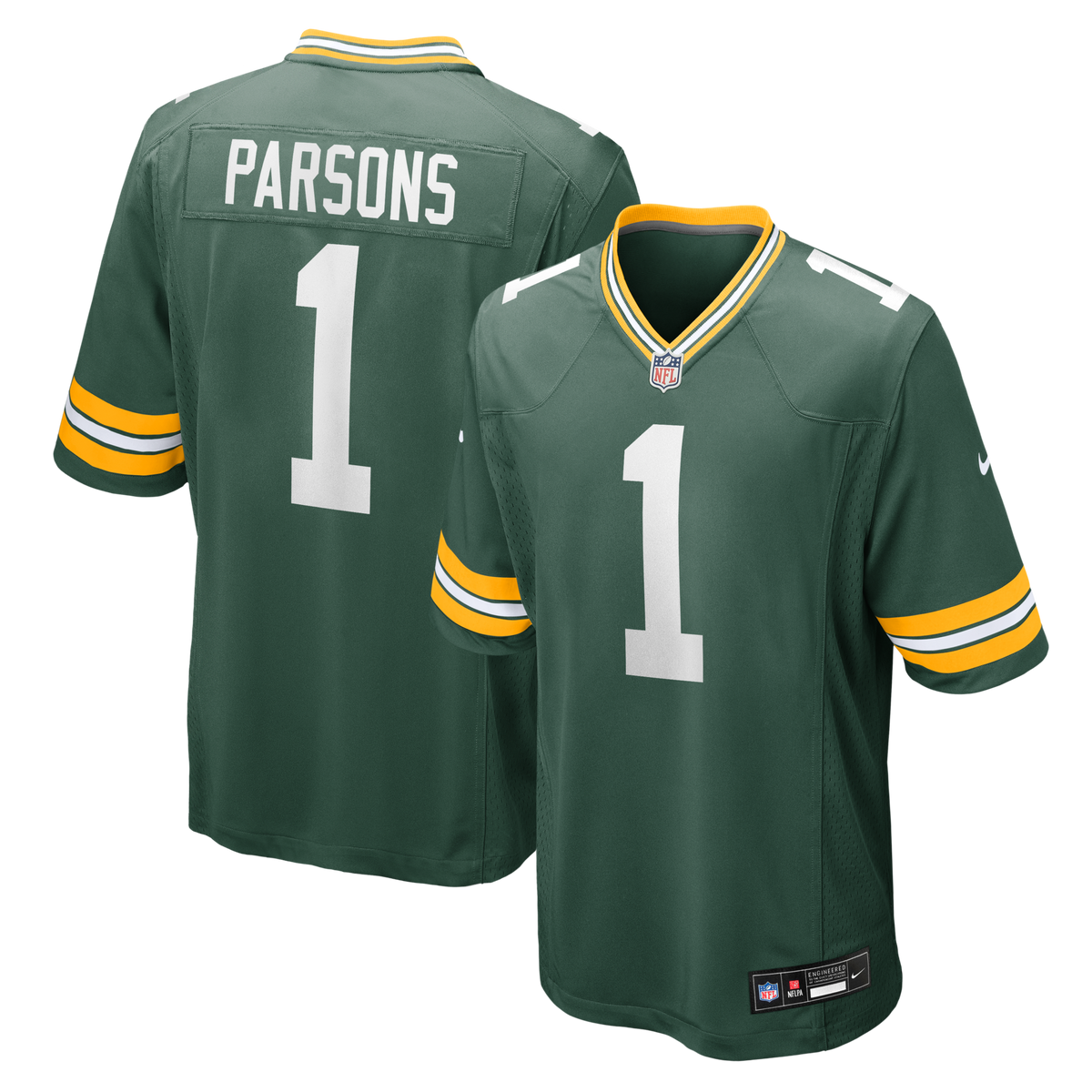 Green Bay Packers Micah Parsons Green Game Player Football Jersey