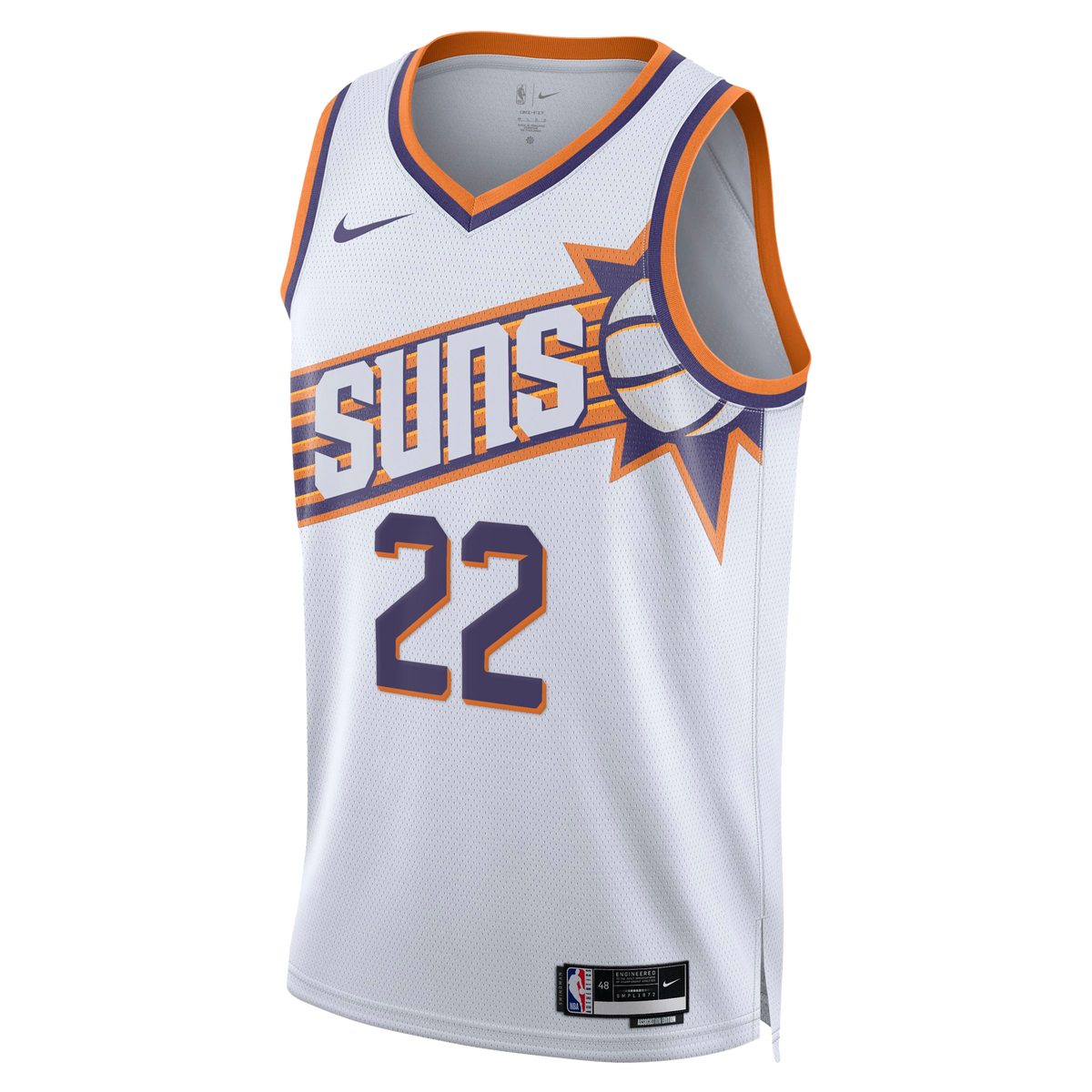 Phoenix Suns Association Edition Swingman Jersey - White - Miles Bridges