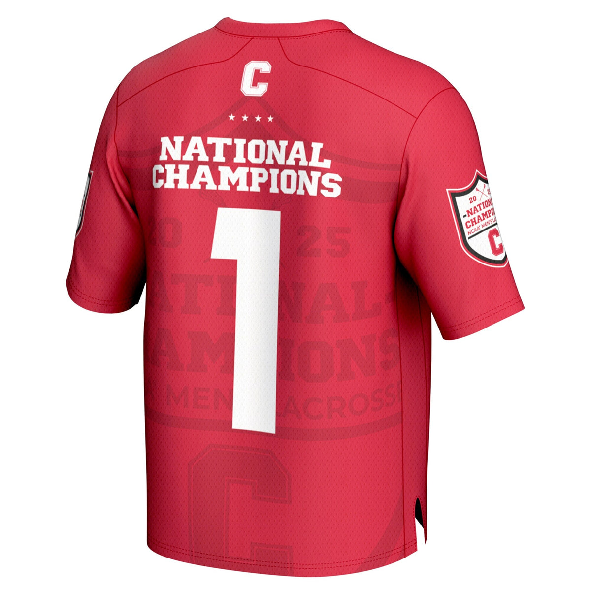 #1 Cornell Big Red 2025 NCAA Lacrosse National Champions Lightweight Fashion Jersey - Red