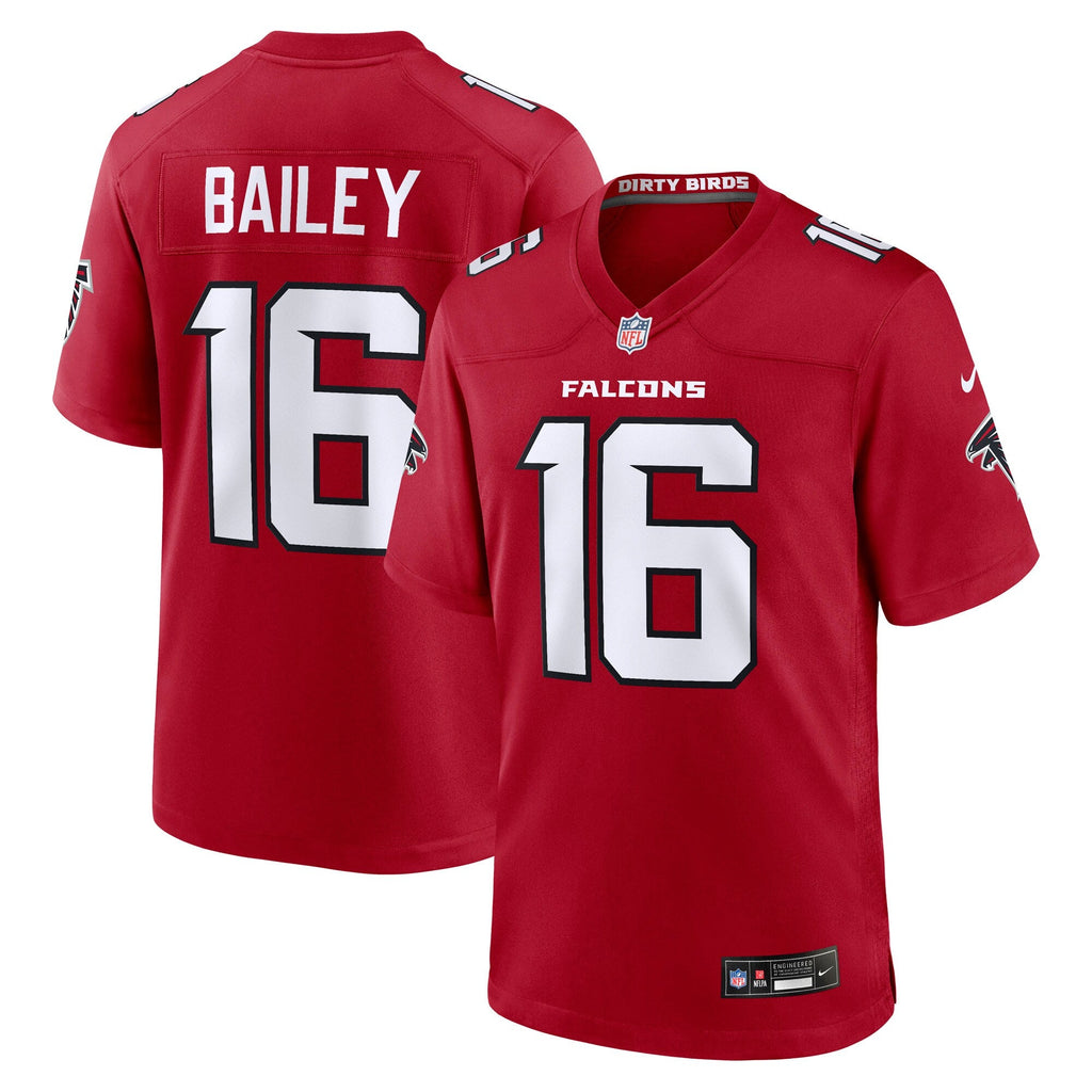 Atlanta Falcons Jake Bailey Red Team Game Football Jersey
