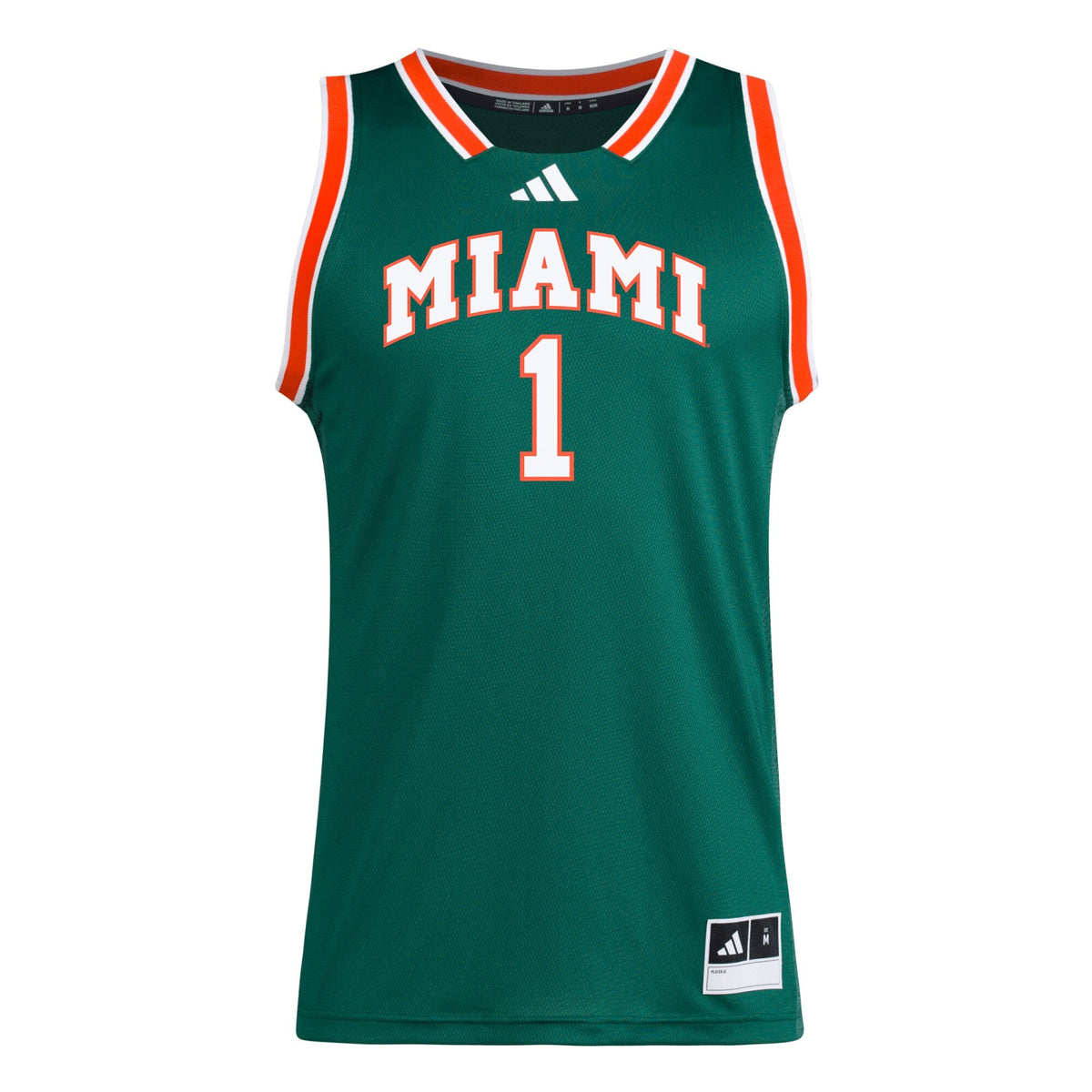 #1 Miami Hurricanes Replica Swingman Jersey - Green