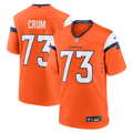 Denver Broncos Frank Crum Orange Team Game Football Jersey