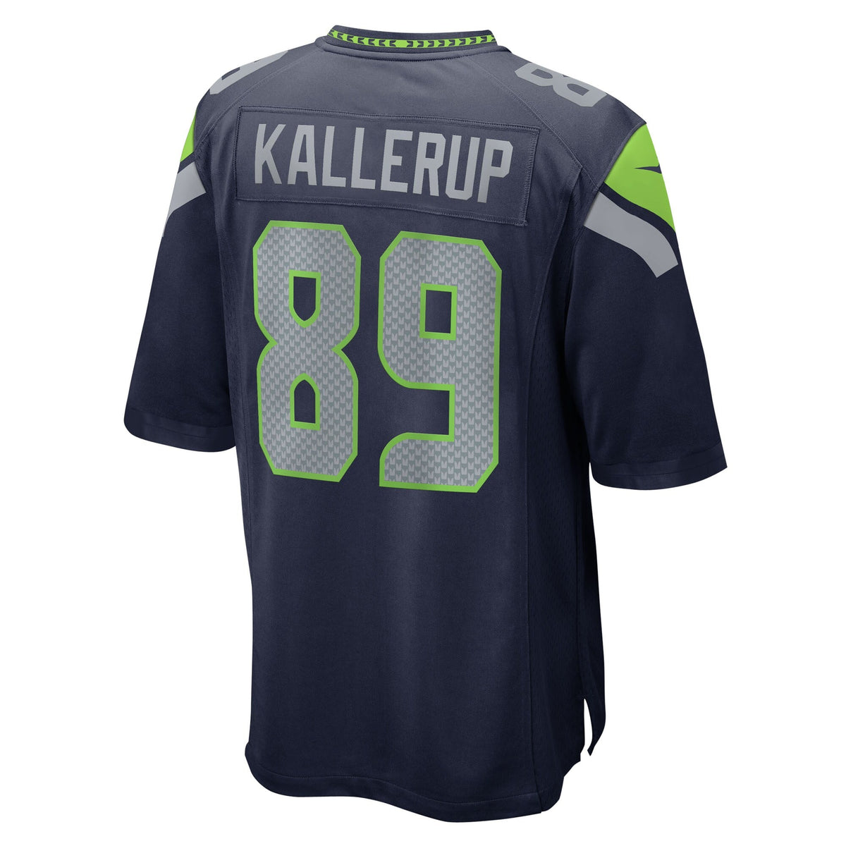 Seattle Seahawks Nick Kallerup College Navy Team Game Football Jersey