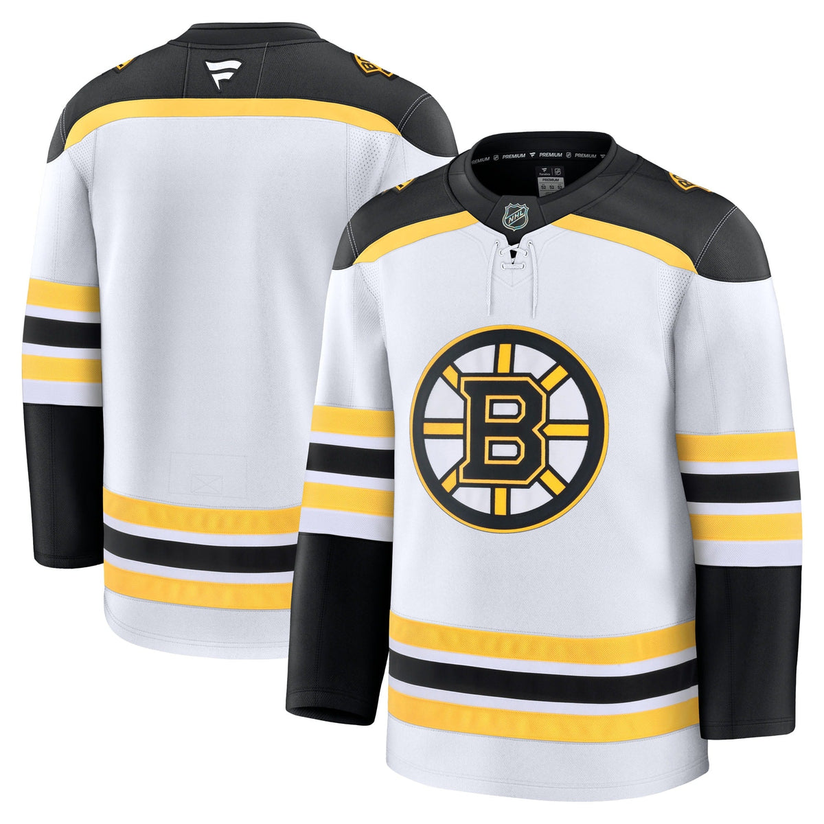Boston Bruins White Away Premium Jersey - Style 202015739