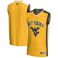 Gold West Virginia Mountaineers Spirit Basketball Jersey