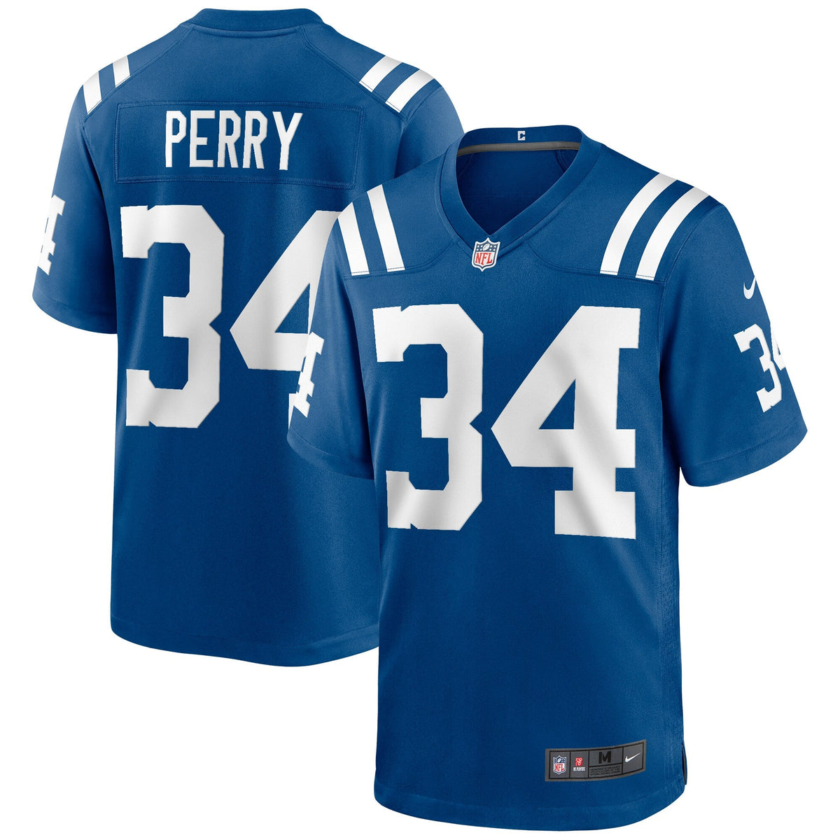 Indianapolis Colts Joe Perry Royal Game Retired Player Football Jersey