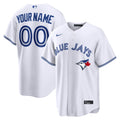 Toronto Blue Jays White Home Replica Custom Baseball Jersey