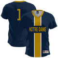 Navy Notre Dame Fighting Irish Lightweight Soccer Fashion Jersey