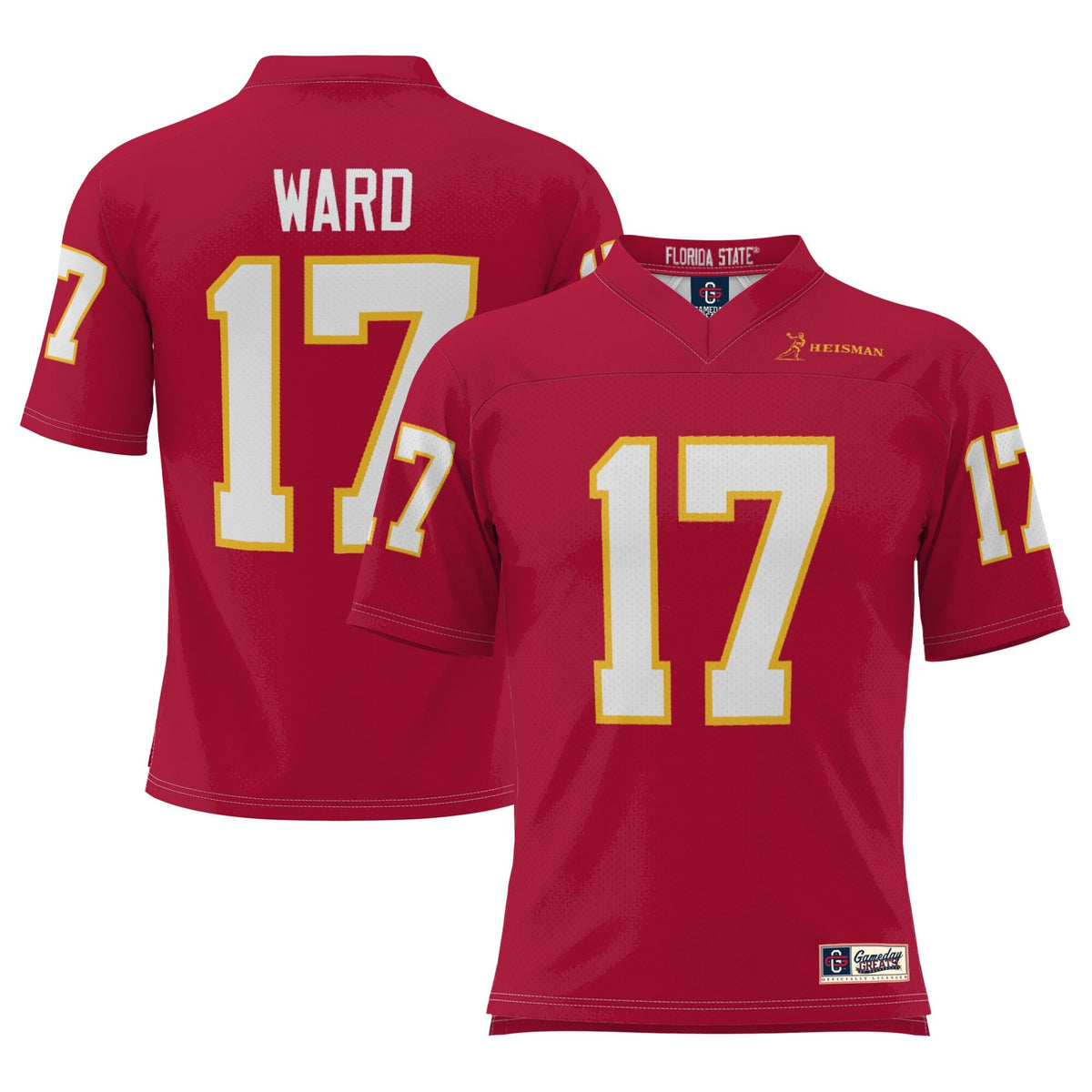 Charlie Ward Garnet Florida State Seminoles Heisman Football Jersey