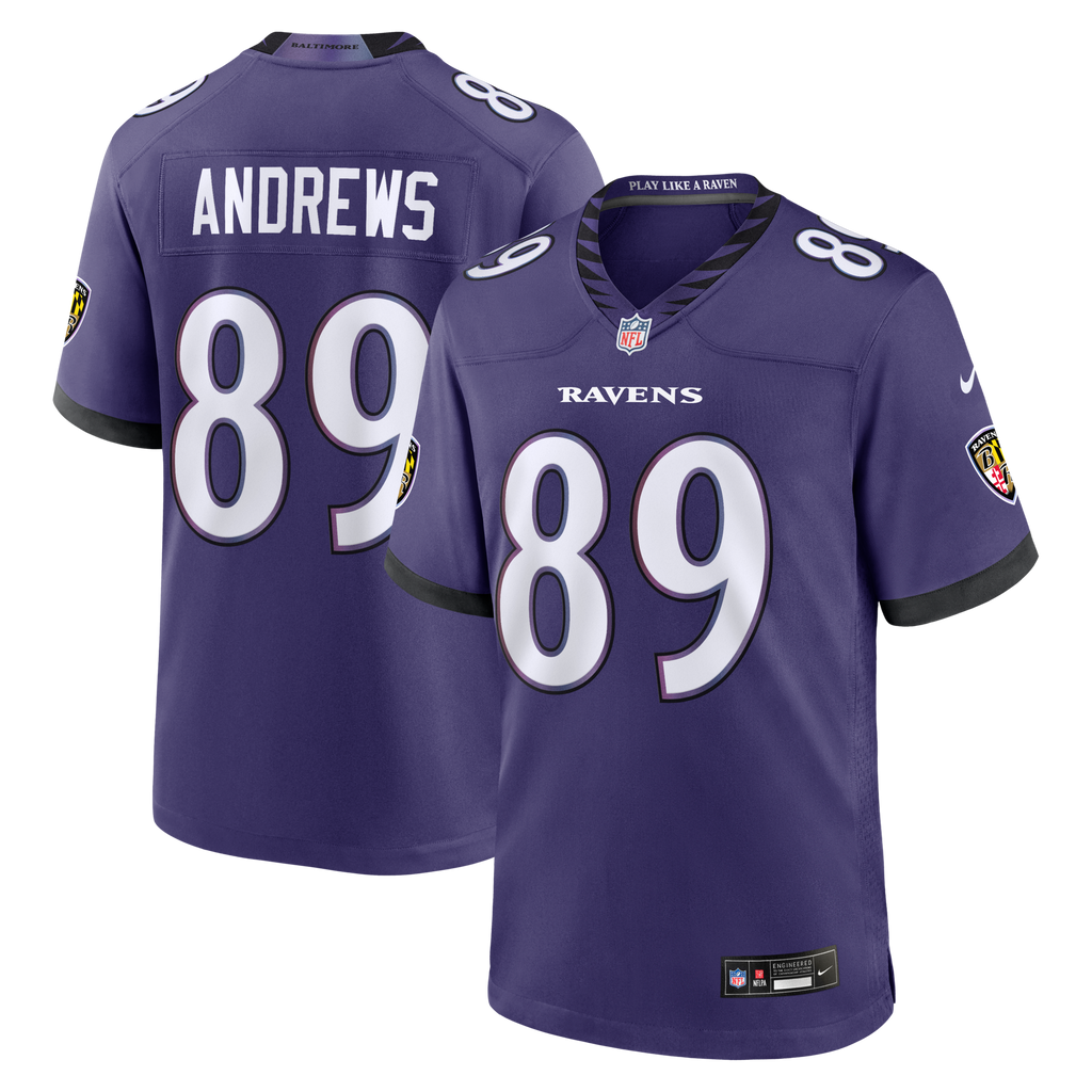 Baltimore Ravens Mark Andrews Purple Team Game Football Jersey