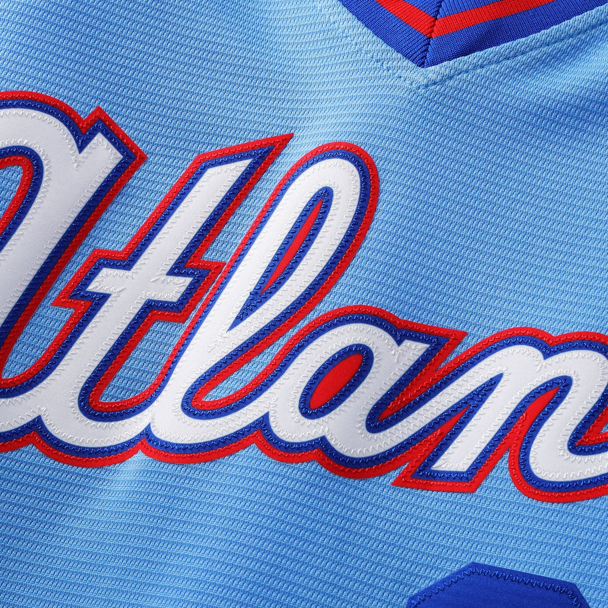 Atlanta Braves Austin Riley Powder Blue 2026 City Connect Stadium Baseball Jersey