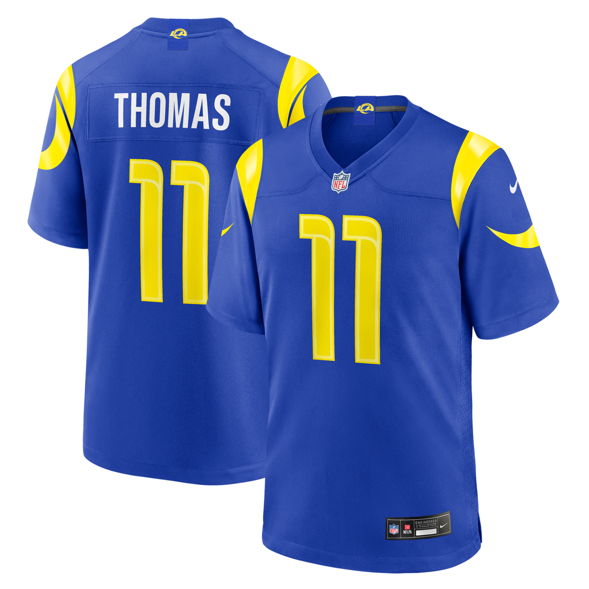 Los Angeles Rams Keir Thomas Royal Team Game Football Jersey