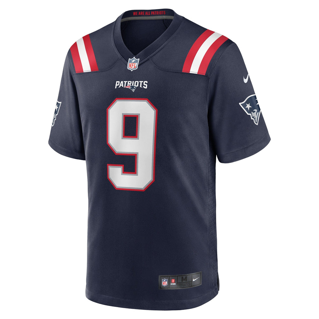 New England Patriots Kayshon Boutte Navy Game Football Jersey