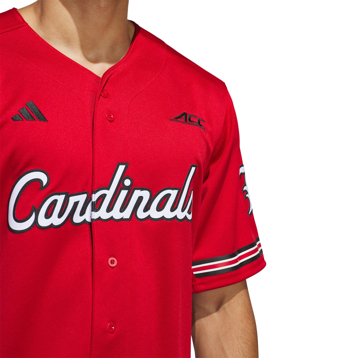 Red Louisville Cardinals Reverse Retro Replica Baseball Jersey