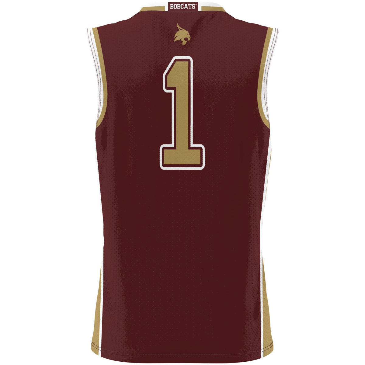 #1 Texas State Bobcats Lightweight Basketball Jersey - Maroon