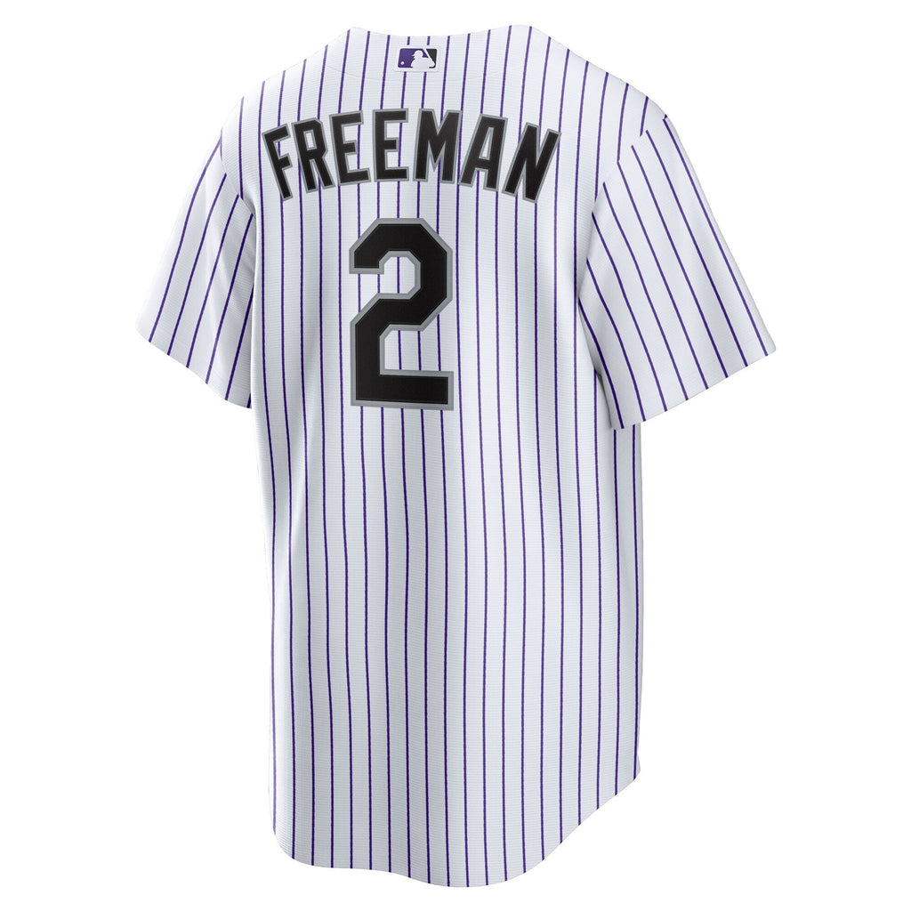 Colorado Rockies Tyler Freeman White Home Replica Baseball Jersey