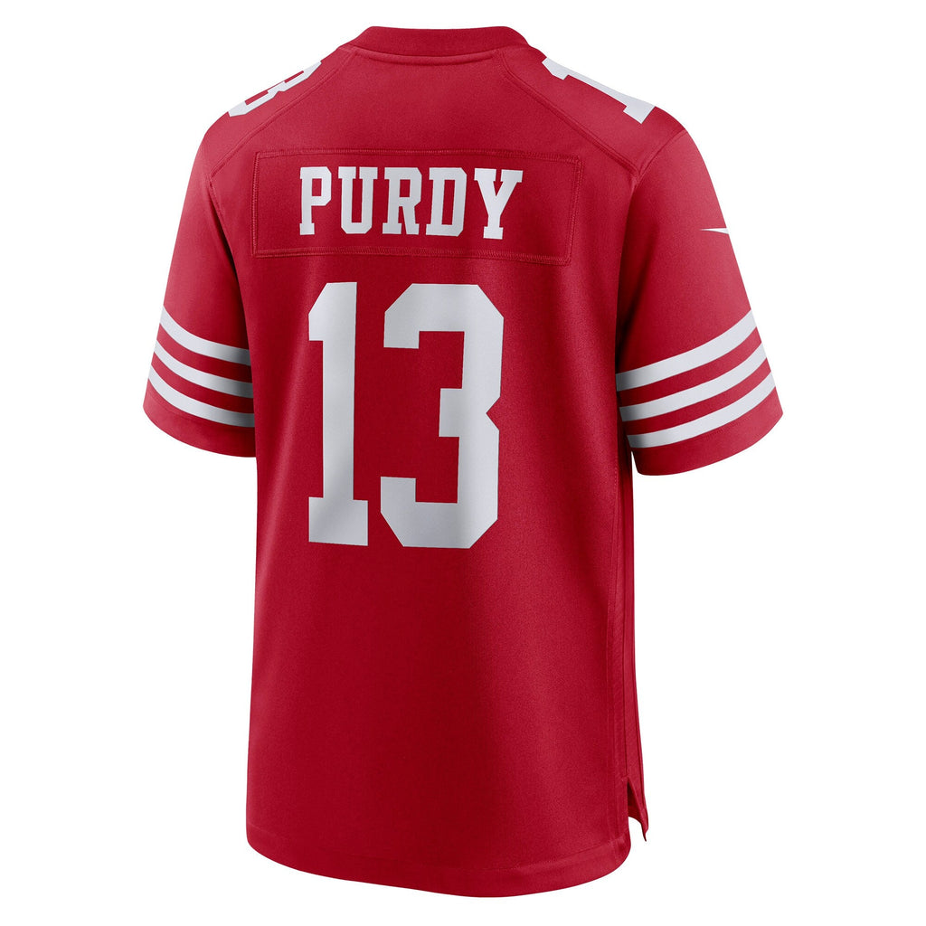 San Francisco 49ers Brock Purdy Scarlet Game Player Football Jersey