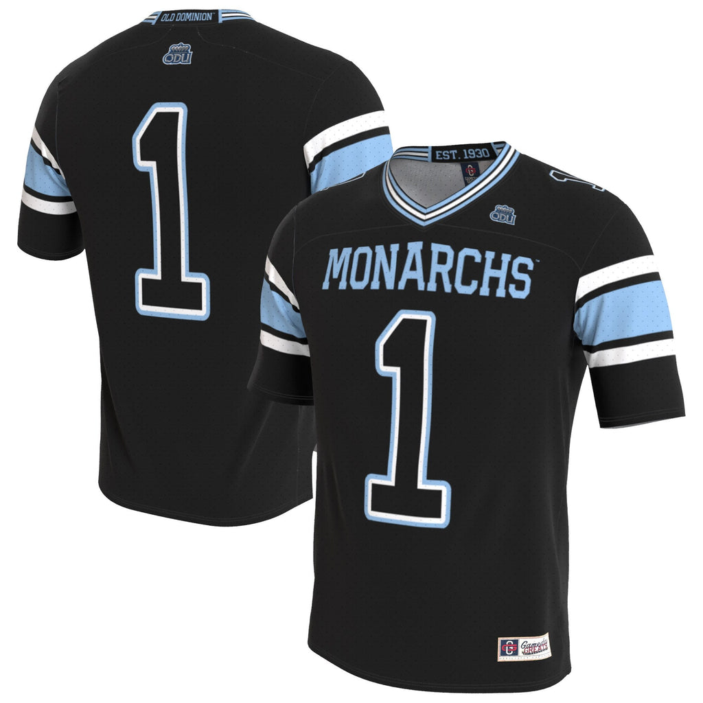 Old Dominion Monarchs Lightweight Collegiate Football Blackout Fashion Jersey
