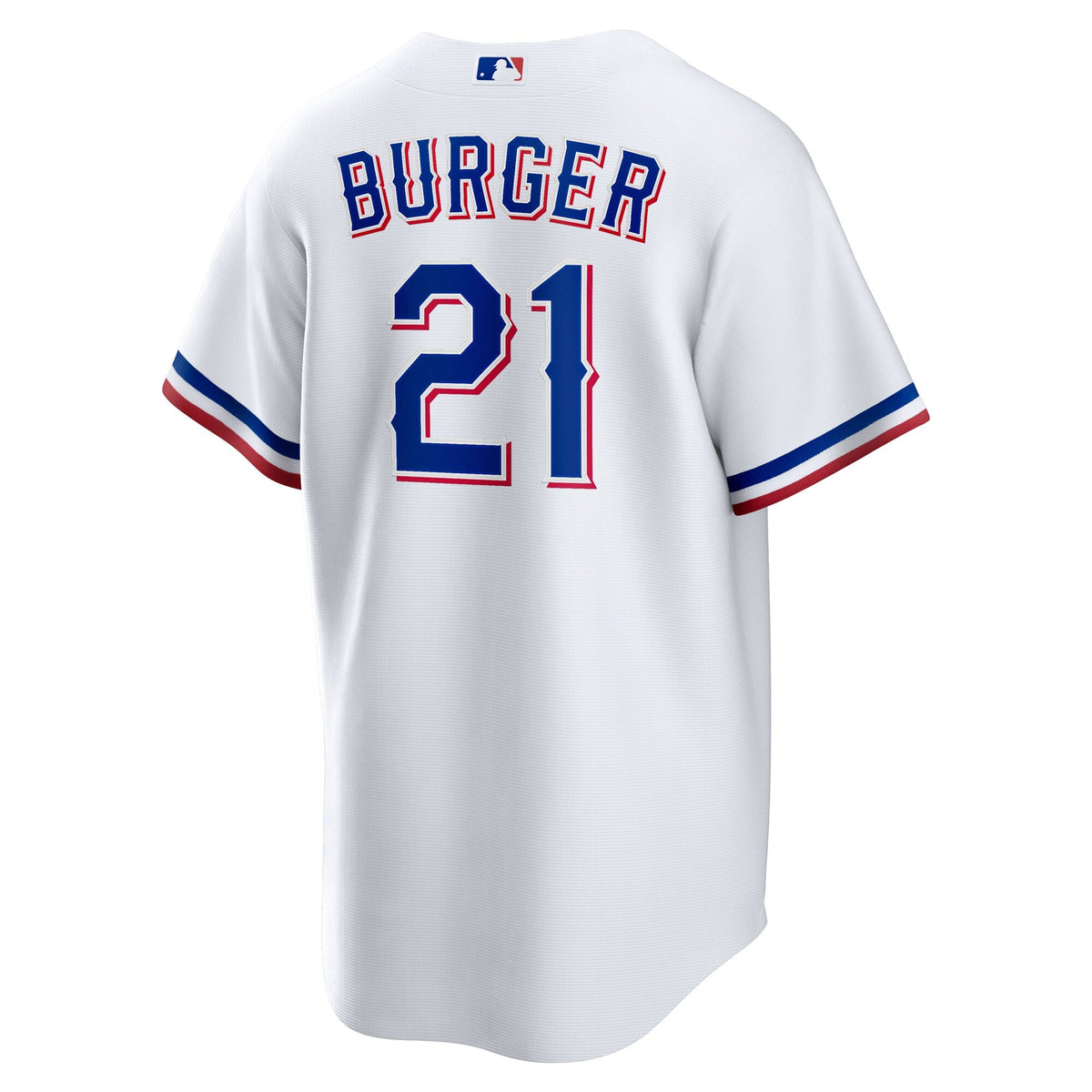 Texas Rangers Jake Burger White Home Replica Baseball Jersey