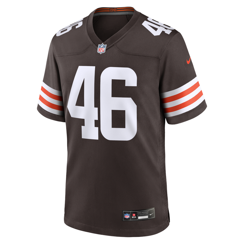 Cleveland Browns Don Fleming Brown Retired Player Football Jersey