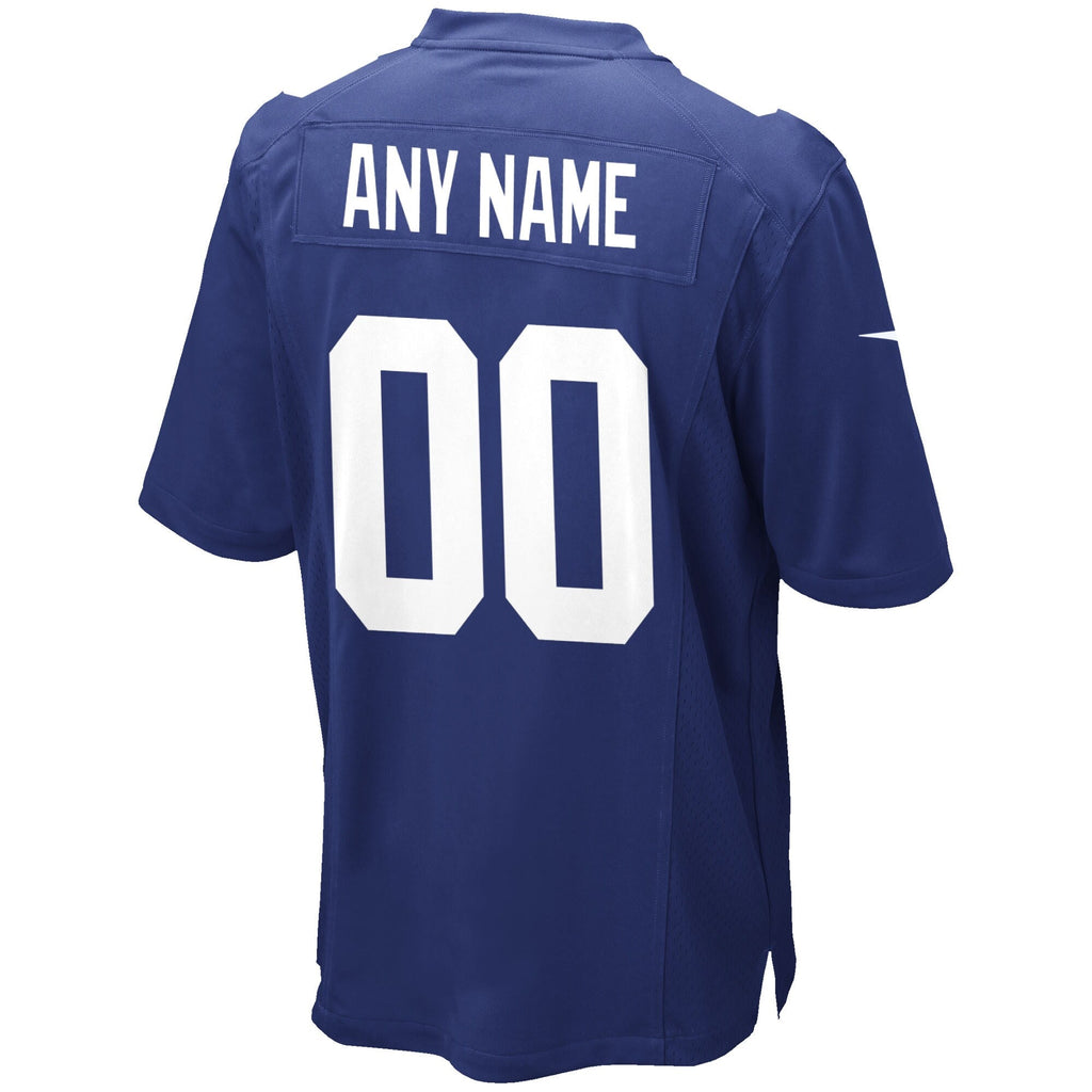 New York Giants Royal Custom Game Football Jersey