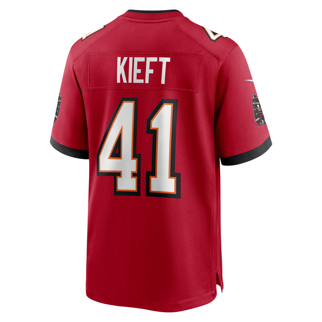 Tampa Bay Buccaneers Ko Kieft Red Game Player Football Jersey