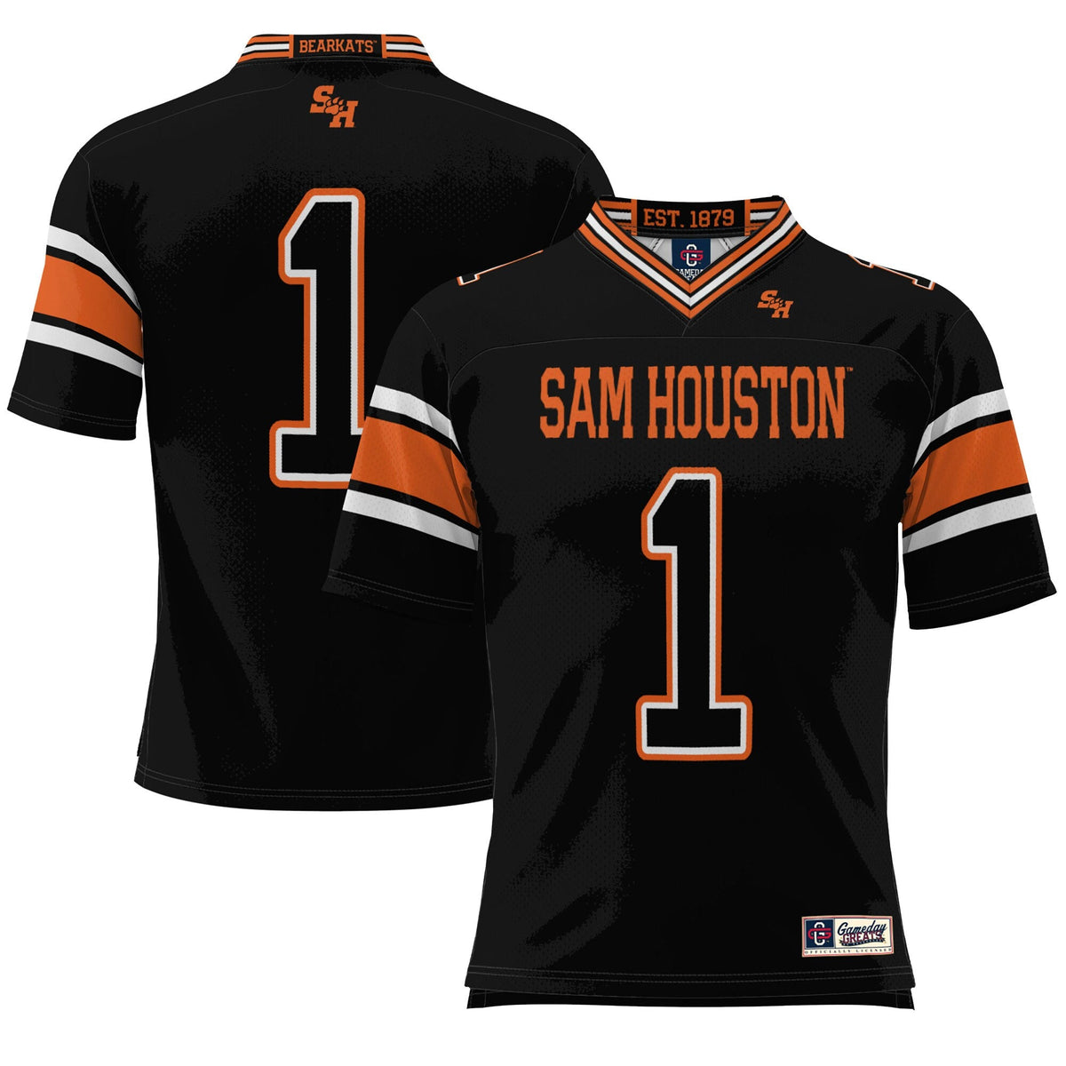#1 Sam Houston State Bearkats Endzone Football Jersey - Black