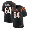 Cincinnati Bengals Ted Karras Black Game Player Football Jersey