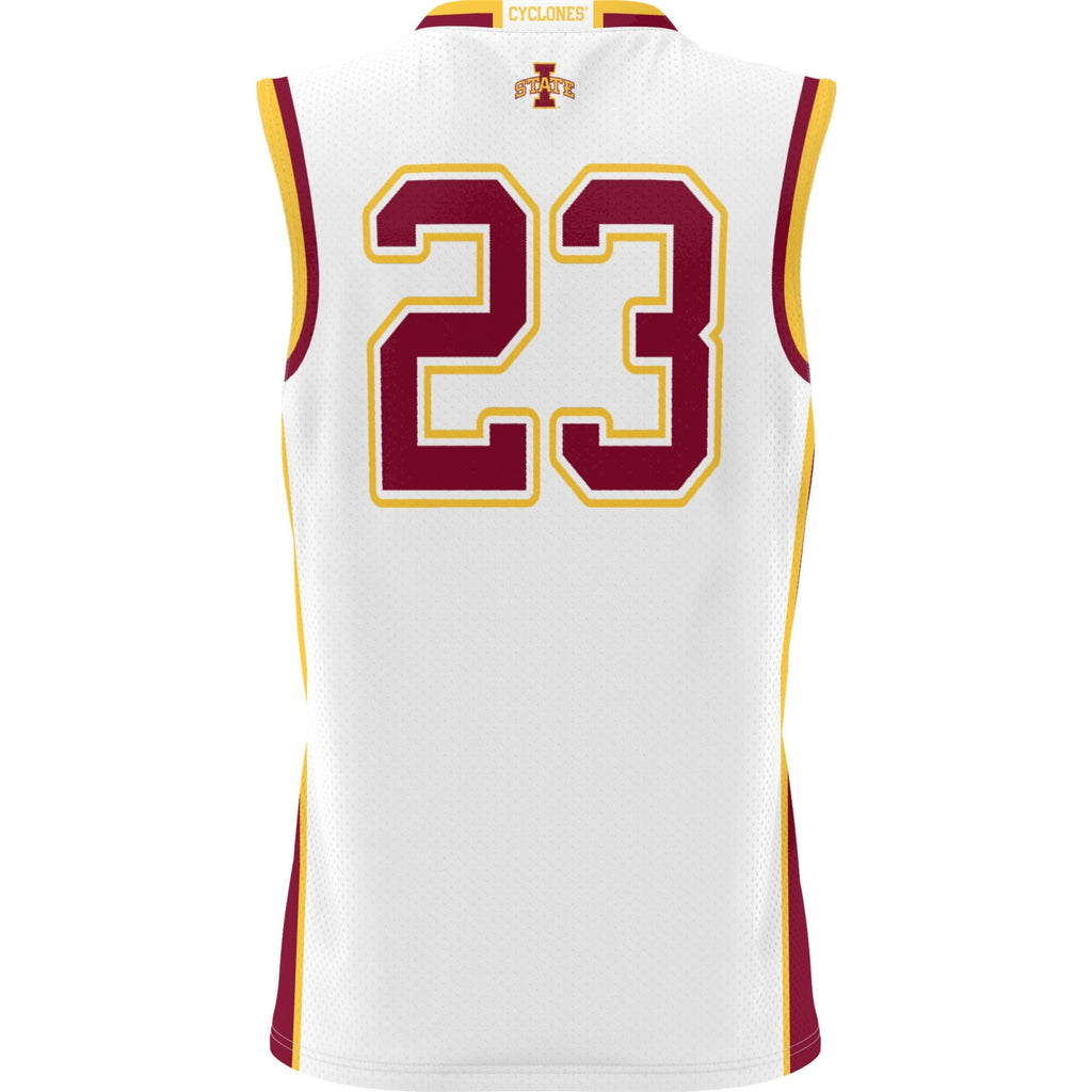 #23 Iowa State Cyclones Lightweight Basketball Jersey - White