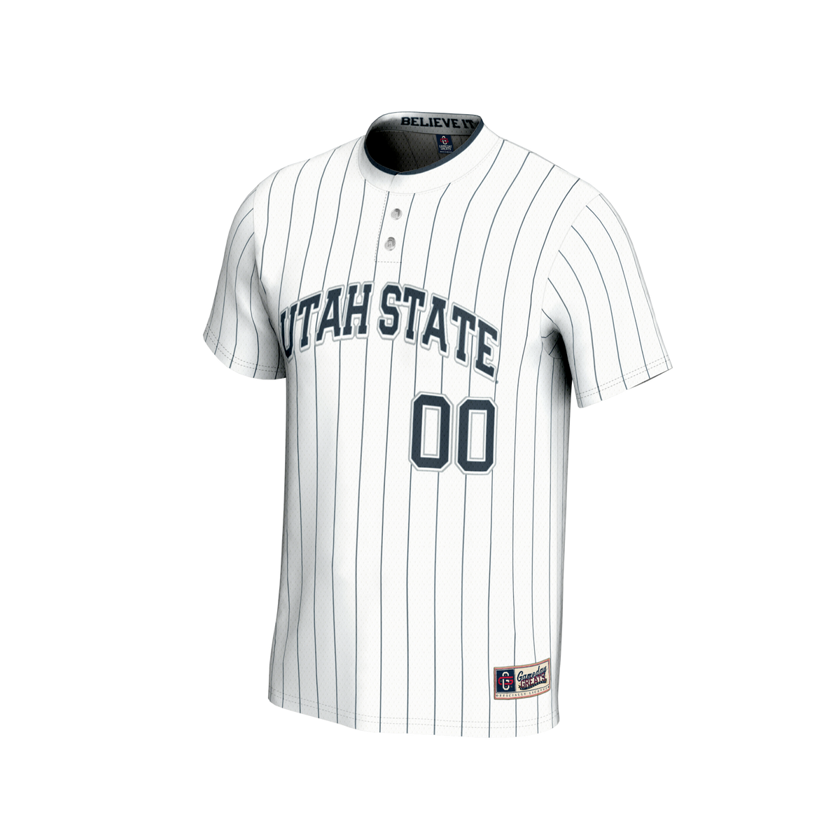 Utah State Aggies NIL Pick-A-Player Lightweight Softball Fashion Jersey - White