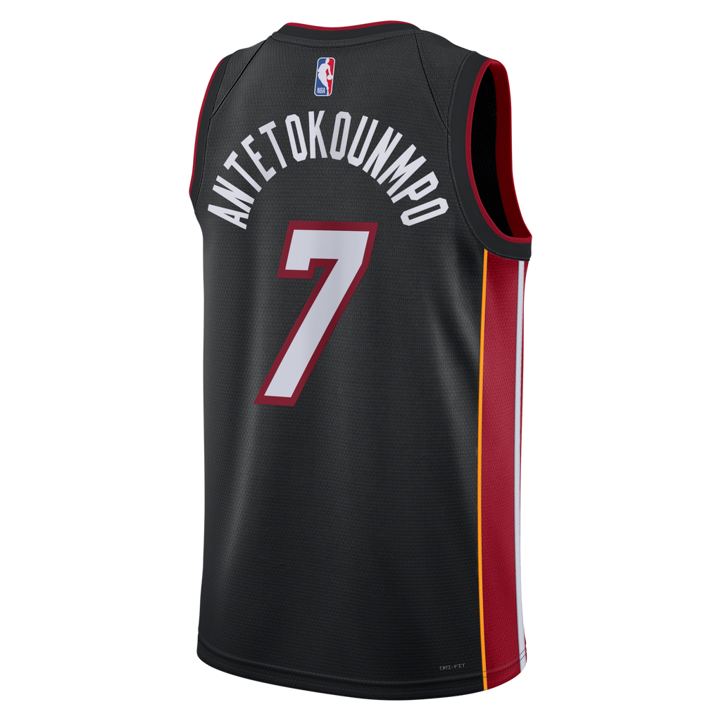 Miami Heat Icon Edition Swingman Jersey - Black - Giannis Antetokounmpo