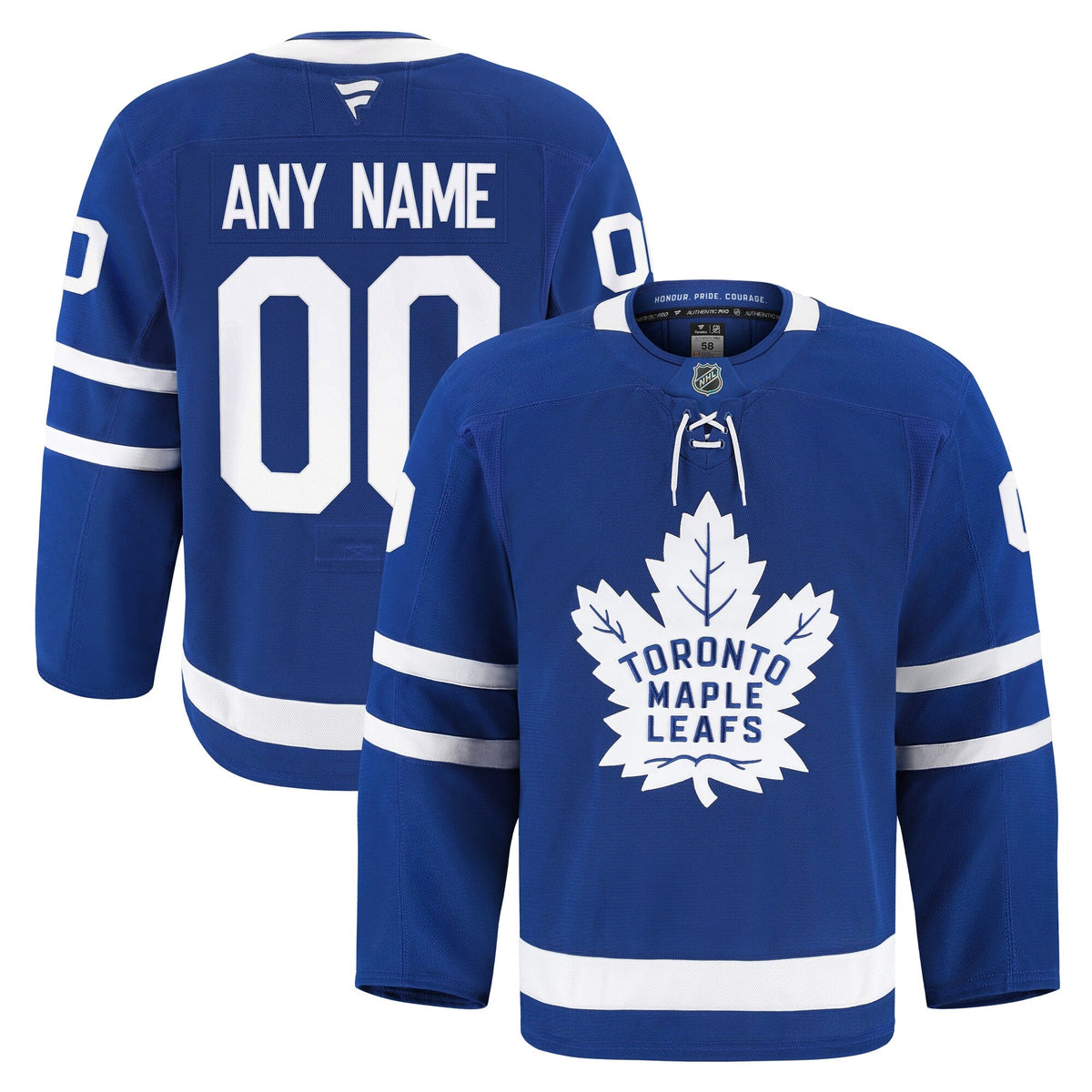Toronto Maple Leafs Blue Home Pro Custom Jersey