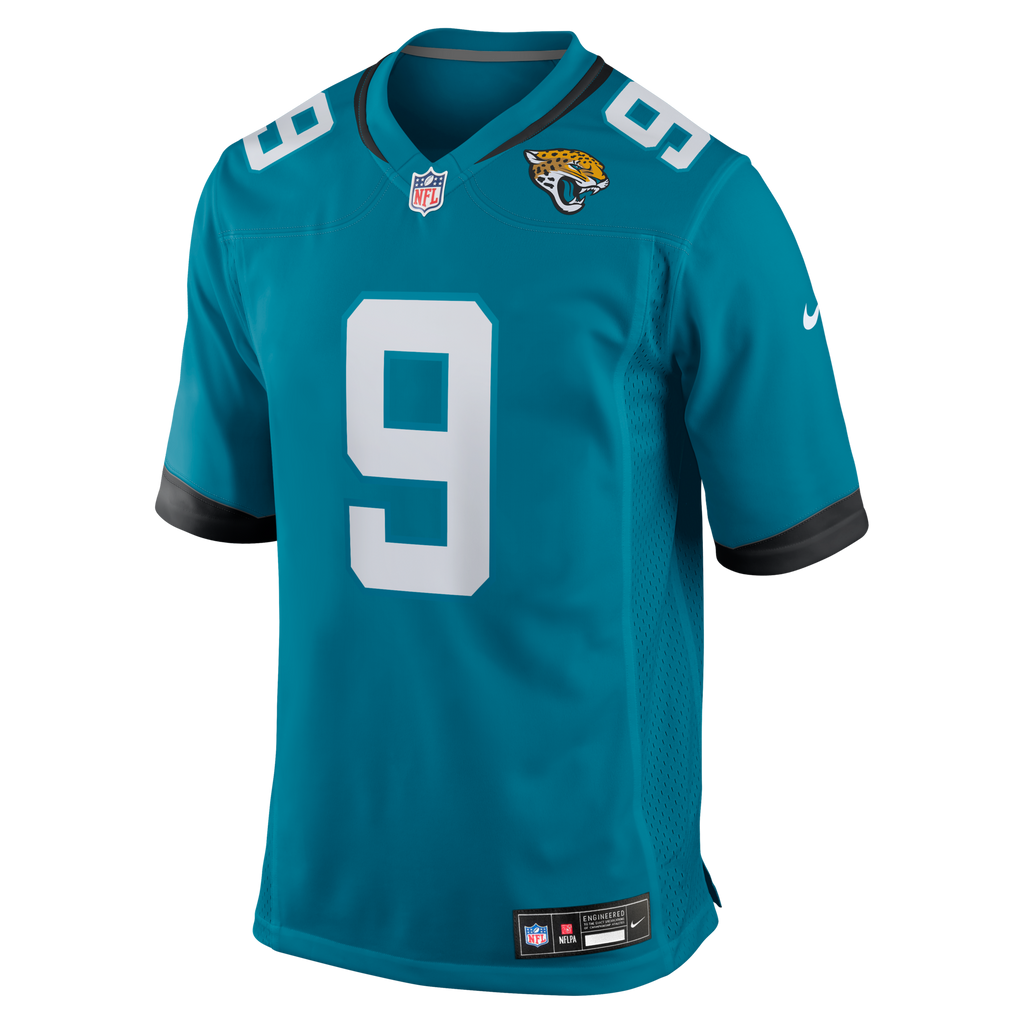 Jacksonville Jaguars Logan Cooke Teal Game Football Jersey