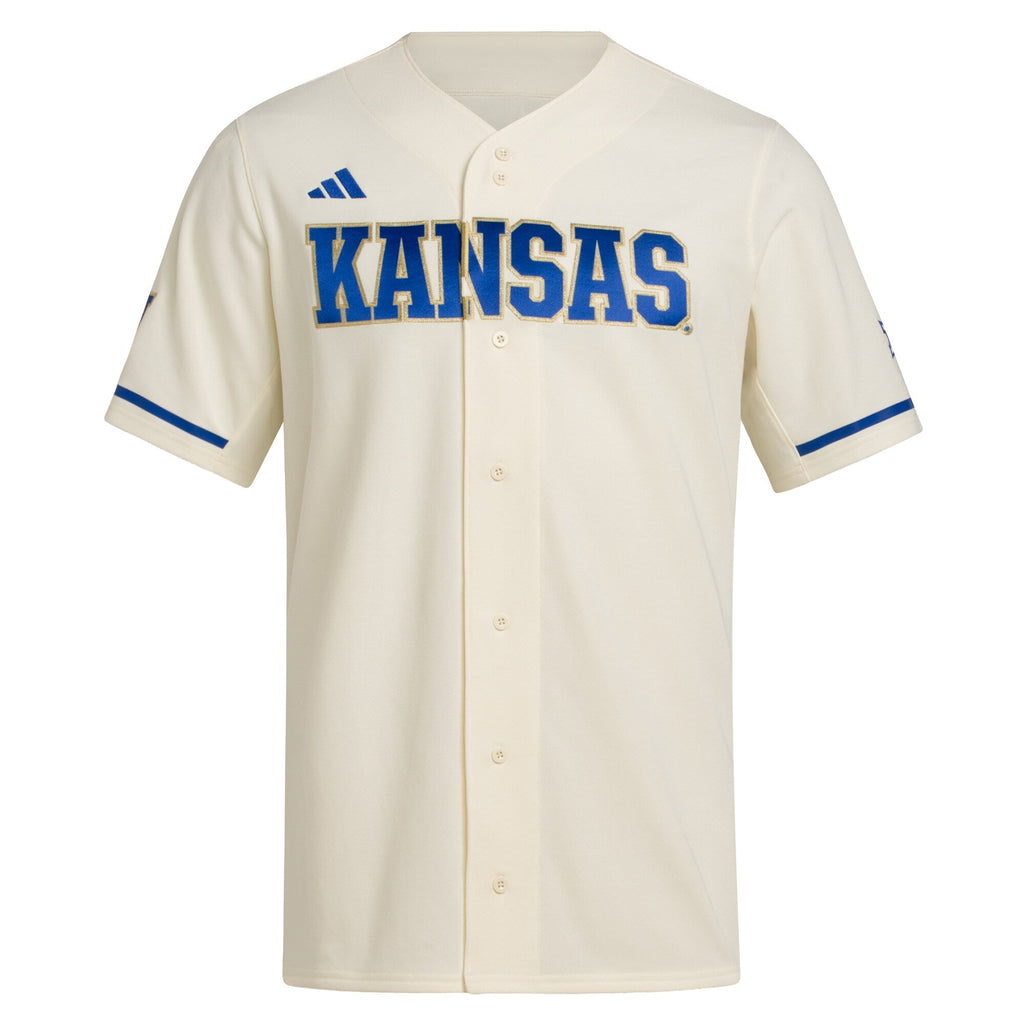 Kansas Jayhawks Replica Baseball Jersey - Cream