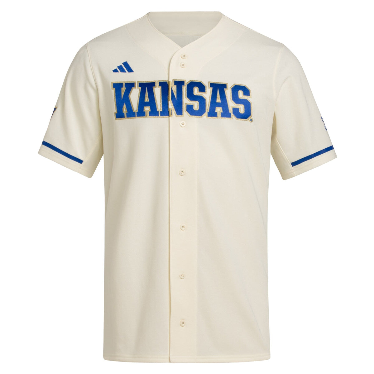 Kansas Jayhawks Replica Baseball Jersey - Cream