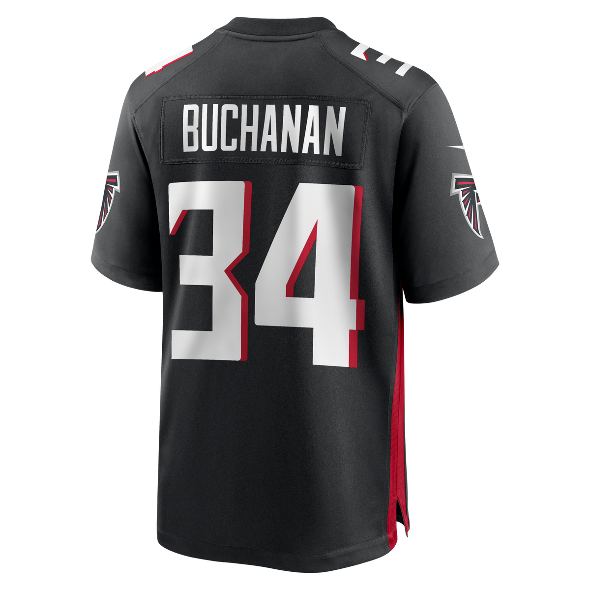 Atlanta Falcons Ray Buchanan Black Game Retired Player Football Jersey