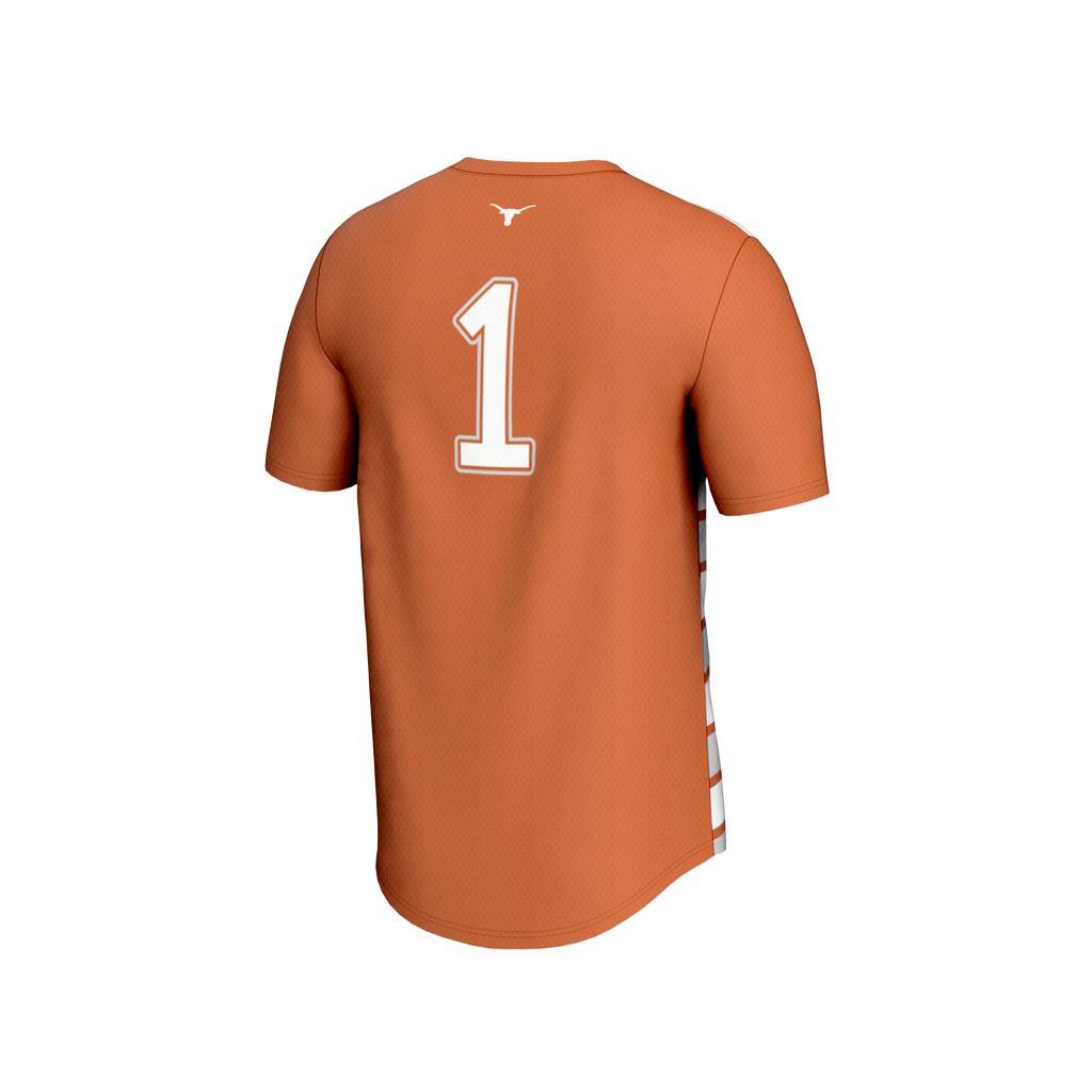 #1 Texas Orange Texas Longhorns Lightweight Soccer Fashion Jersey