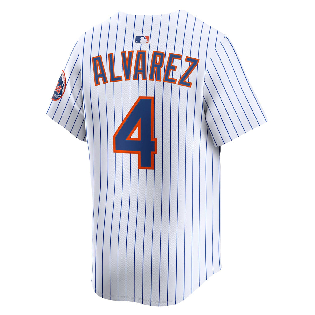 New York Mets Francisco Alvarez White Home Limited Player Baseball Jersey