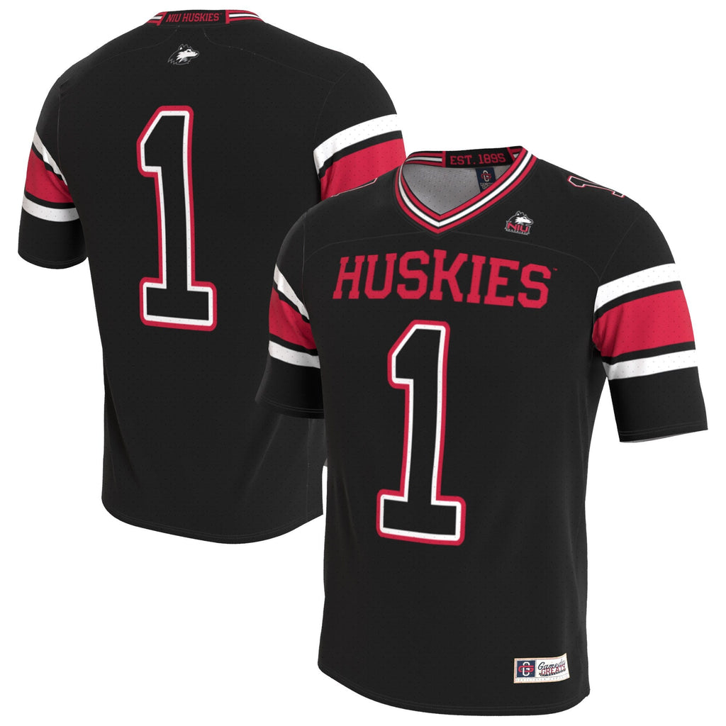 Northern Illinois Huskies Lightweight Collegiate Football Blackout Fashion Jersey