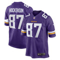 Minnesota Vikings T.J. Hockenson Purple Game Player Football Jersey
