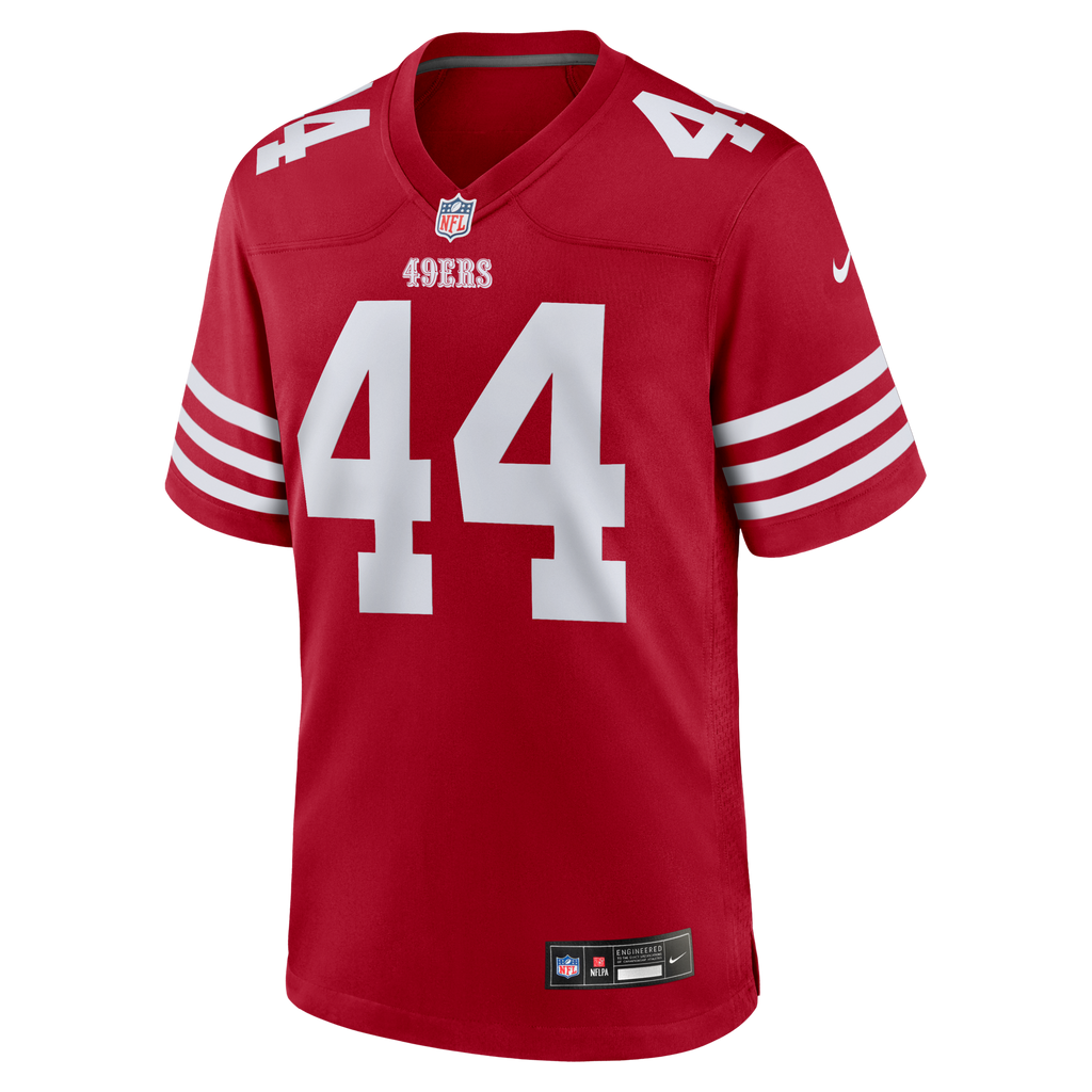 San Francisco 49ers Kyle Juszczyk Scarlet Player Game Football Jersey