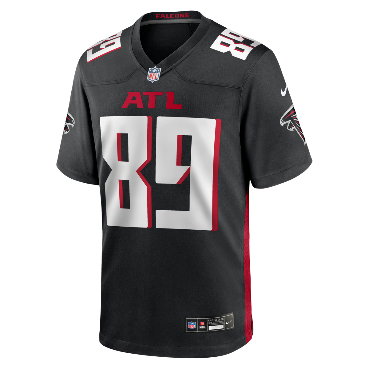 Atlanta Falcons Charlie Woerner Black Game Football Jersey