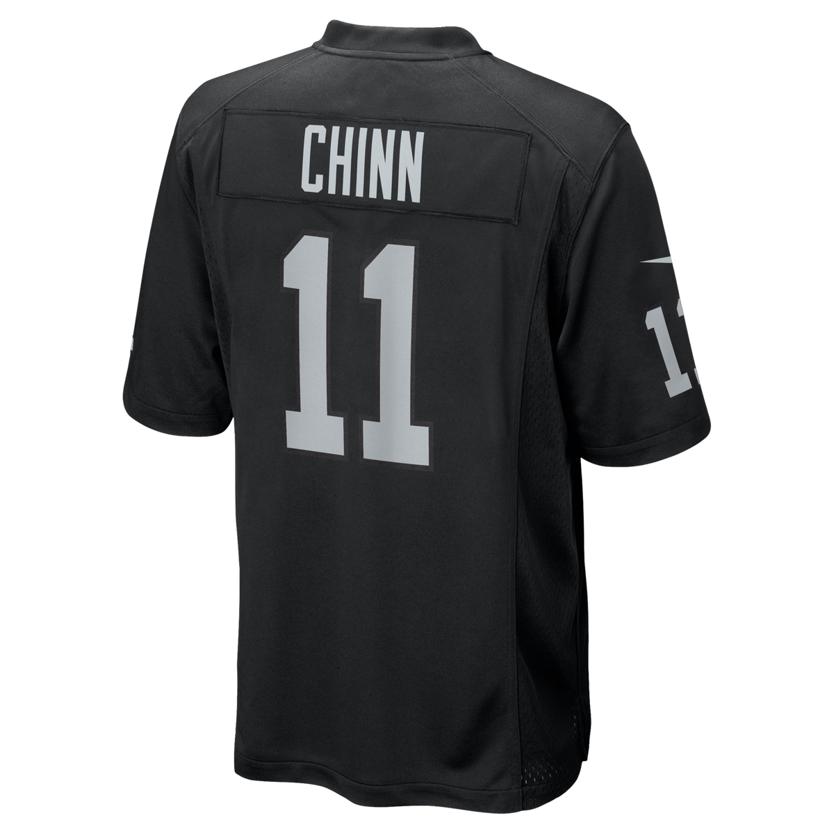 Las Vegas Raiders Jeremy Chinn Black Team Game Football Jersey